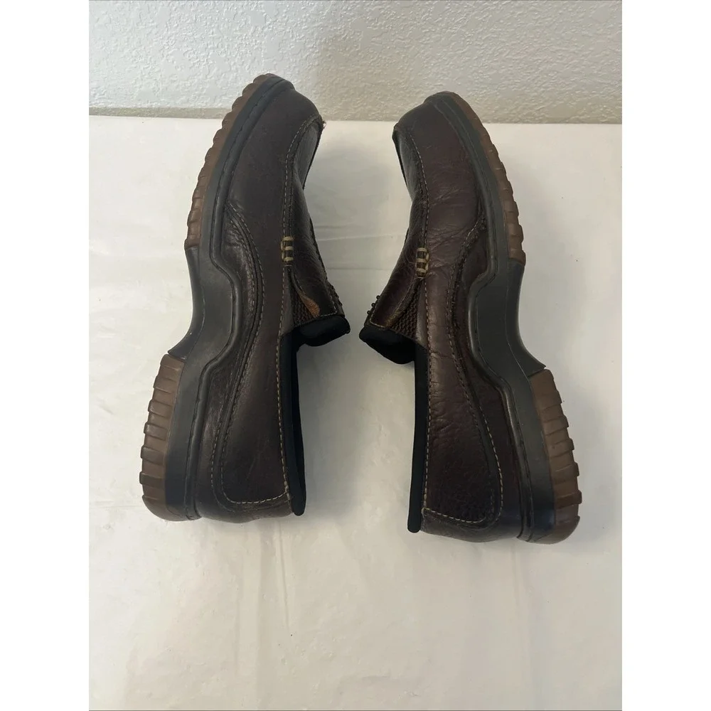 Streetcars Men Size 8.5M Slip On Loafer Shoes Arch Support Leather Brown Lemans